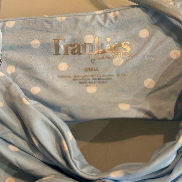 Frankies Bikinis polka dot top - size S - Picture 3 of 6